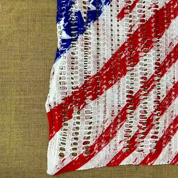 🇺🇸 Stars & Stripes American Flag Print Cover Up - Picture 5 of 6